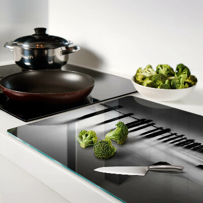 Szklana deska do krojenia Molo w czerni i bieli