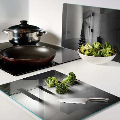 Glazen snijplanken De pier in zwart-wit