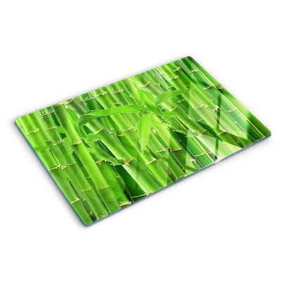 Szklana deska kuchenna Liście i łodygi bambusa