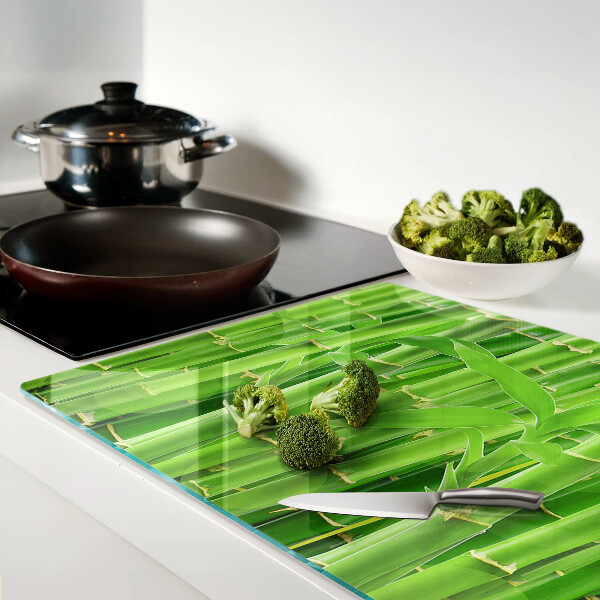 Snijplanken van glas Bamboe bladeren en stengels