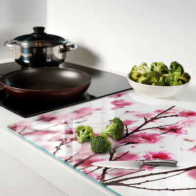 Glazen snijplanken Kersenbloesems in bloei