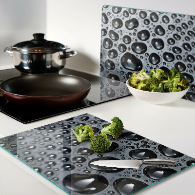 Deska kuchenna szklana Krople wody na szkle