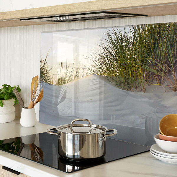 Szklana deska kuchenna Zielona trawa na tle nieba