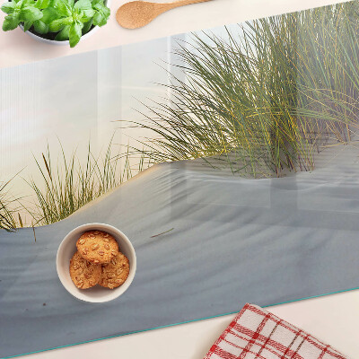 Snijplanken glas Groen gras tegen de hemel