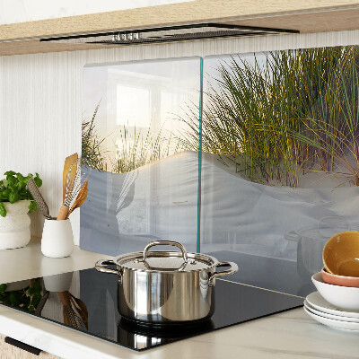 Snijplanken glas Groen gras tegen de hemel