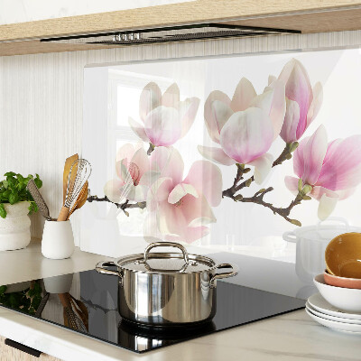 Snijplanken van glas Magnoliabloemen aan een tak