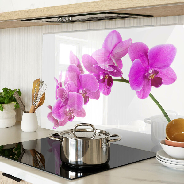 Snijplanken glas Orchideeën in verschillende tinten roze