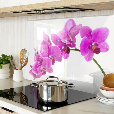 Snijplanken glas Orchideeën in verschillende tinten roze