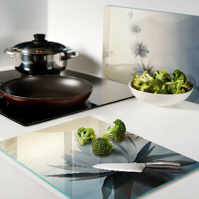 Deska kuchenna szklana Kwiaty wodne w pastelowych odcieniach