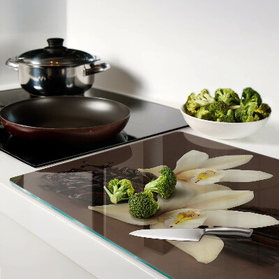 Snijplanken van glas Orchideeën en vanillebonen