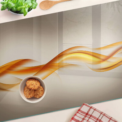 Glazen snijplanken Golven in goudtinten