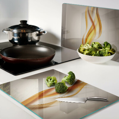 Glazen snijplanken Golven in goudtinten