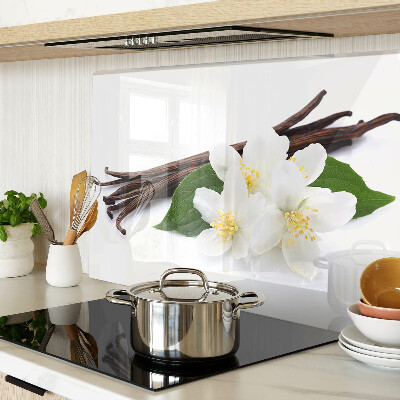 Snijplanken glas Vanillebloemen en -peulen