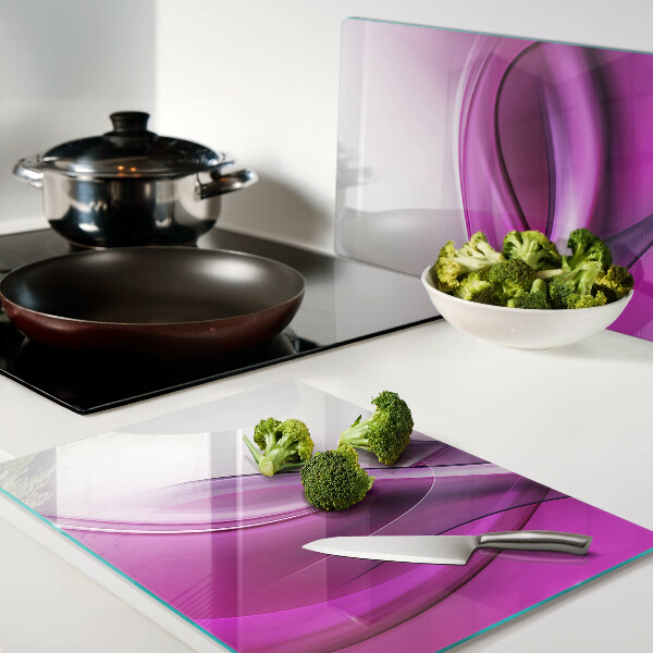 Snijplanken van glas Golven in roze tinten