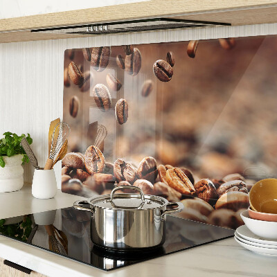 Snijplanken glas Koffiebonen in beweging