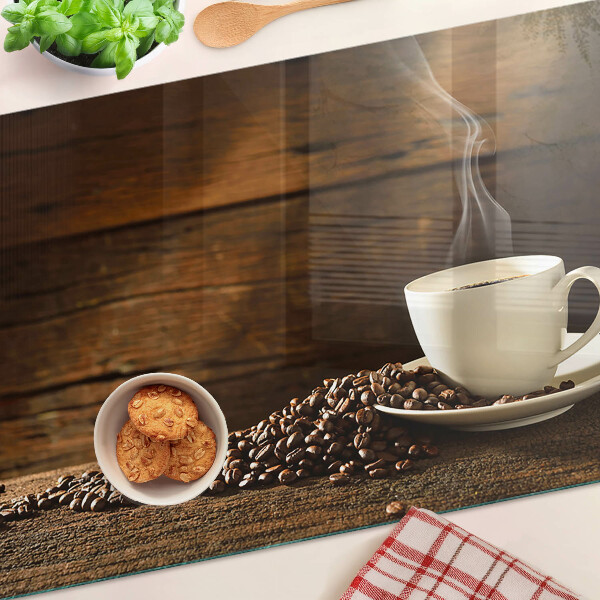 Snijplanken glas Koffie en een kopje