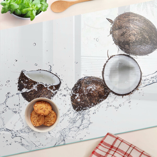 Szklana deska kuchenna Kokosy w wodzie