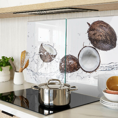 Szklana deska kuchenna Kokosy w wodzie