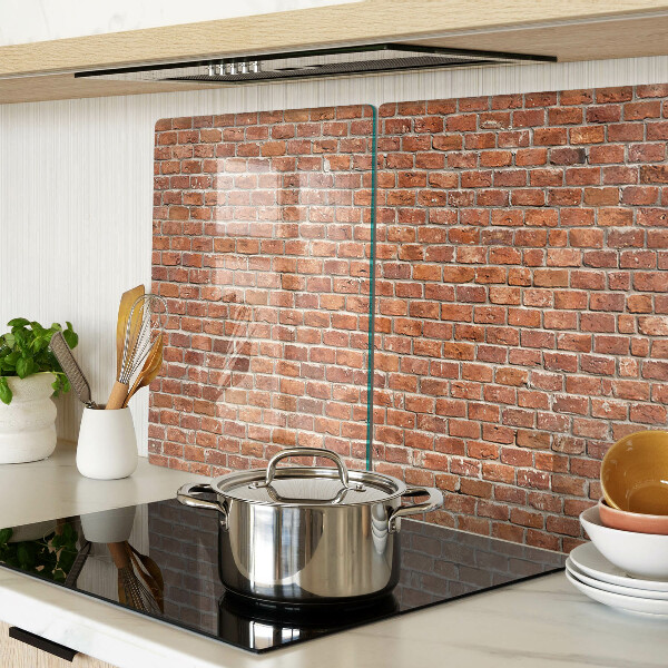 Szklana deska do krojenia Ceglana ściana