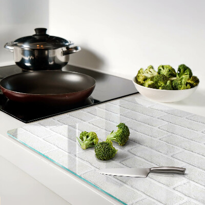 Glazen snijplanken Bakstenen muur