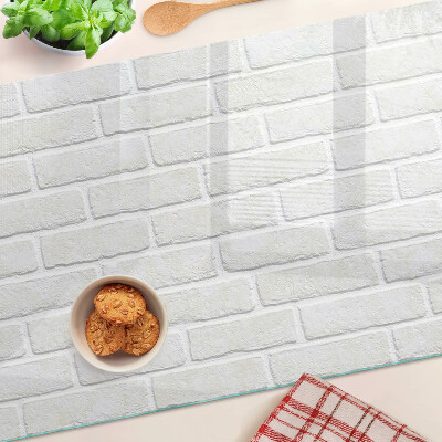 Glazen snijplanken Bakstenen muur