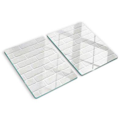 Glazen snijplanken Bakstenen muur