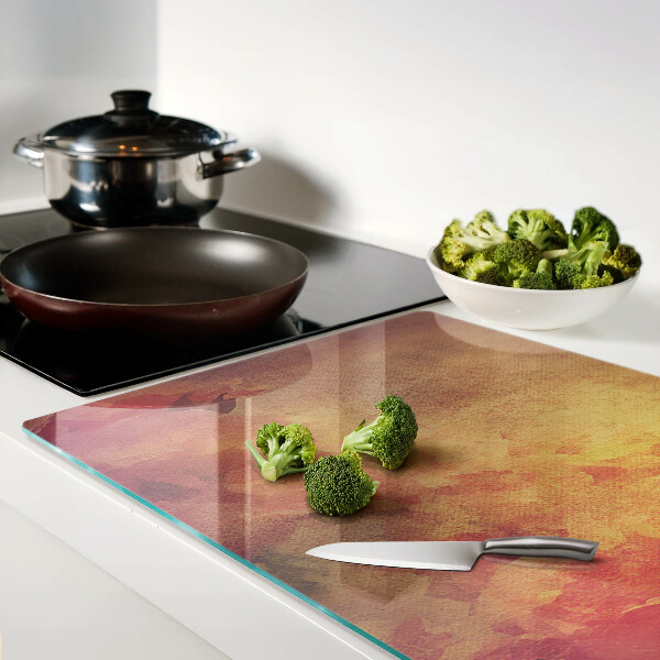 Glazen snijplanken Bloemenmotief in pastelkleuren