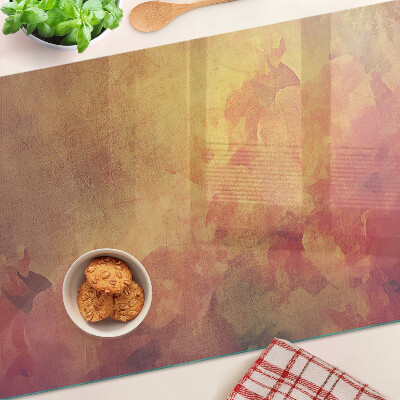 Szklana deska do krojenia Kwiatowy motyw w pastelowych kolorach