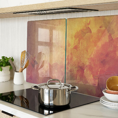 Szklana deska do krojenia Kwiatowy motyw w pastelowych kolorach