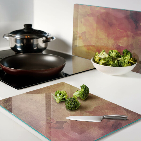 Szklana deska do krojenia Kwiatowy motyw w pastelowych kolorach