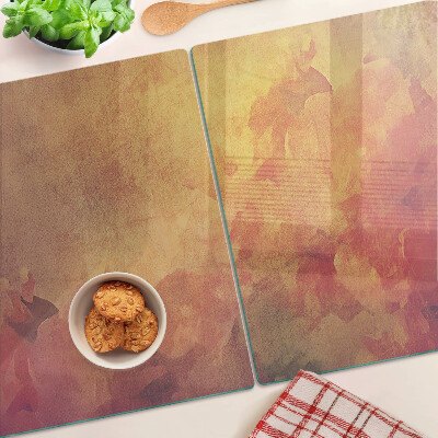 Szklana deska do krojenia Kwiatowy motyw w pastelowych kolorach