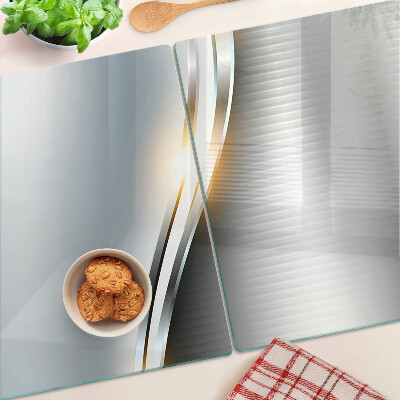 Snijplanken van glas Abstract patroon met lijnen