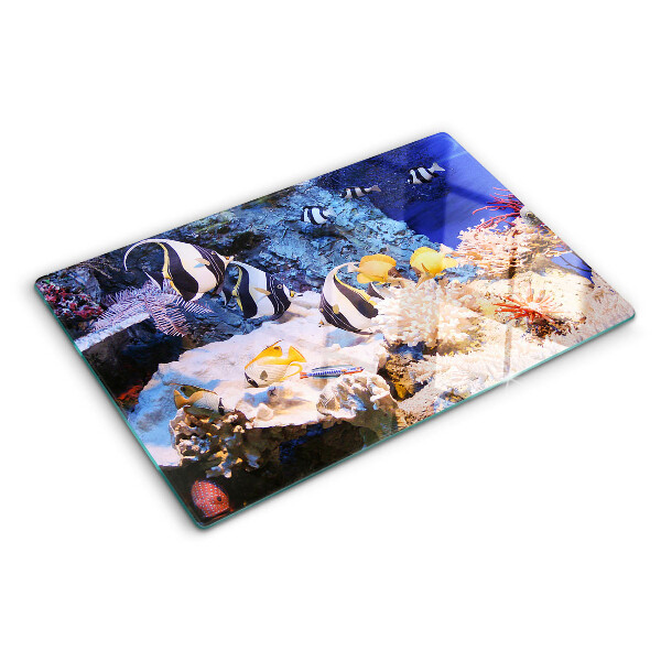 Deska kuchenna szklana Podwodny świat z rybami