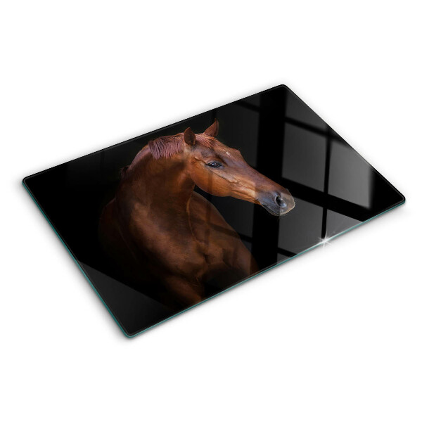 Snijplanken glas Portret van een paard