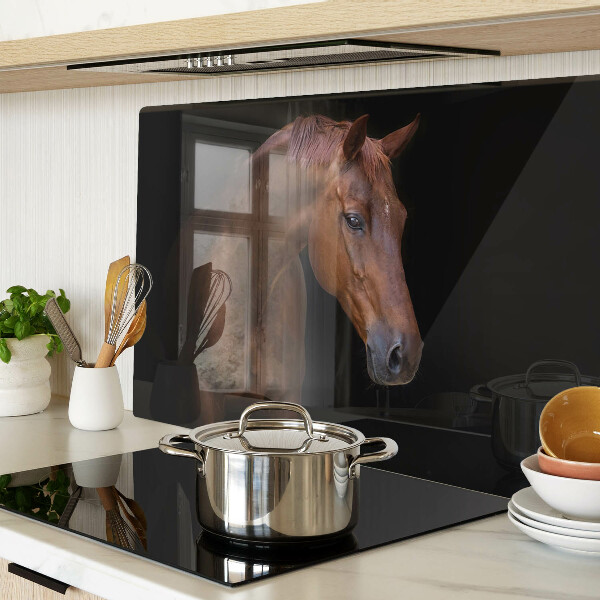 Snijplanken glas Portret van een paard