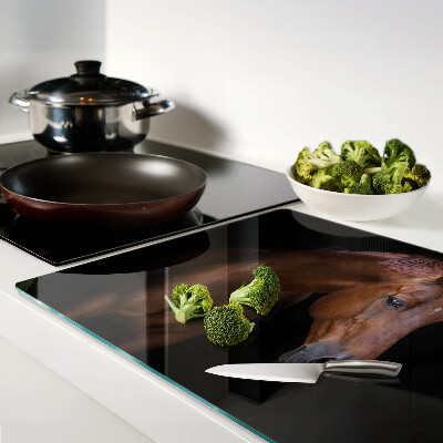 Snijplanken glas Portret van een paard