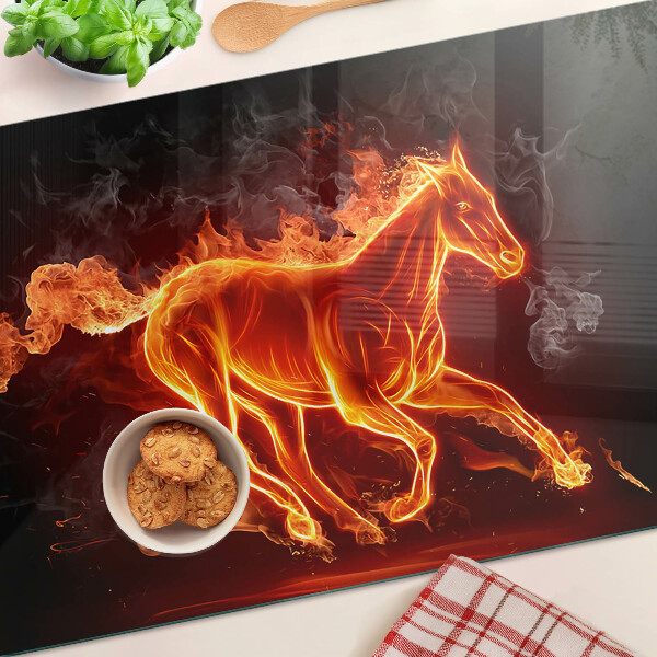 Snijplanken van glas Brandend paard