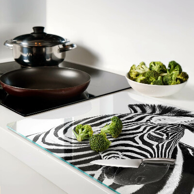 Snijplanken glas Zebra met zwart-witte strepen