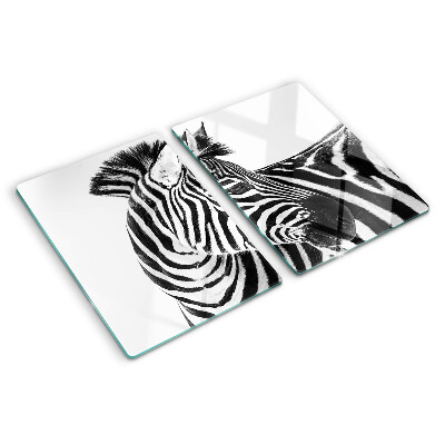 Snijplanken glas Zebra met zwart-witte strepen