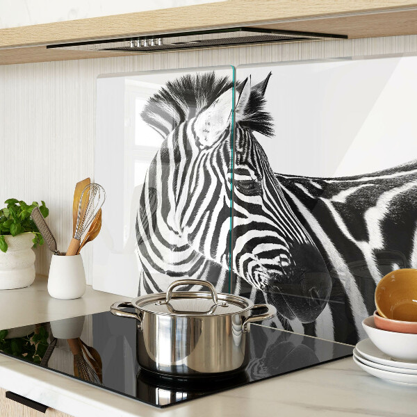 Snijplanken glas Zebra met zwart-witte strepen