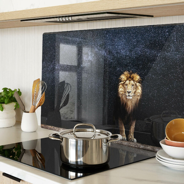 Glazen snijplanken De leeuw en de hemel vol sterren