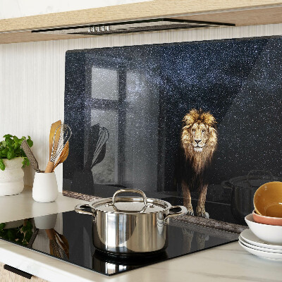 Glazen snijplanken De leeuw en de hemel vol sterren