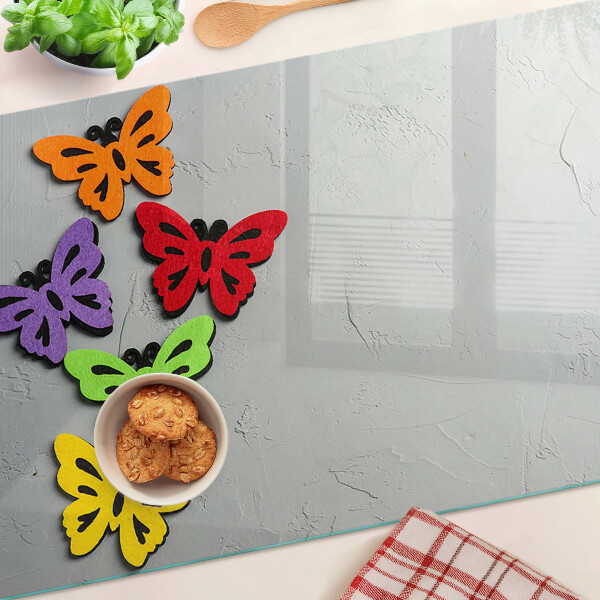 Glazen snijplanken Kleurrijk vlindermotief