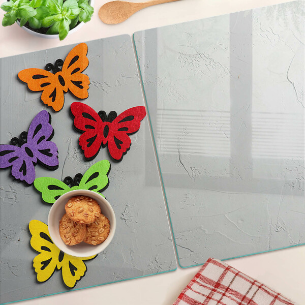 Glazen snijplanken Kleurrijk vlindermotief