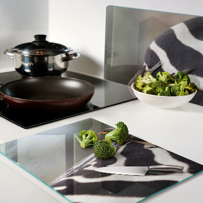 Glazen snijplanken Vogels op een zebra