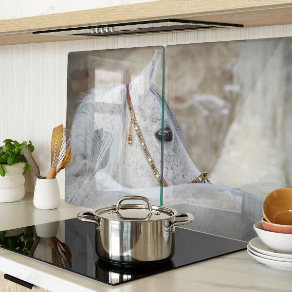 Glazen snijplanken Wit jong paard