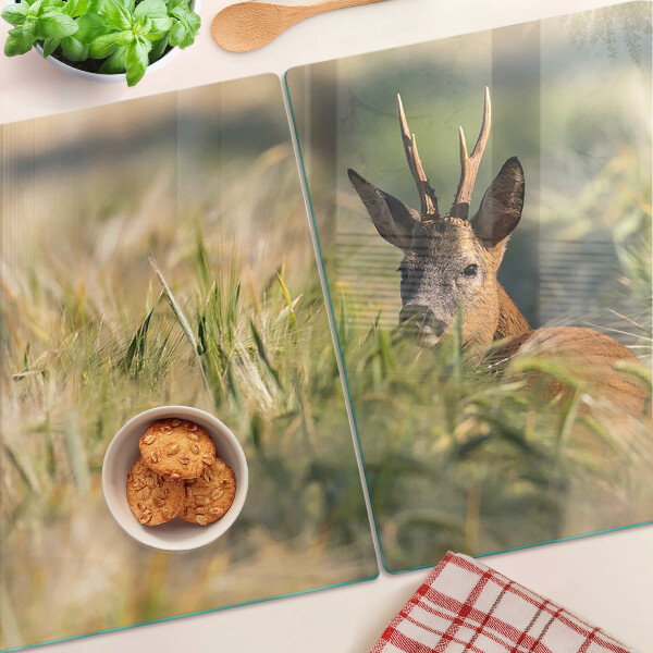 Deska kuchenna szklana Jelonek w polu