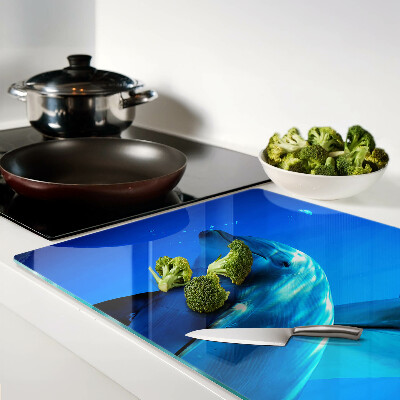 Szklana deska do krojenia Delfiny w wodzie