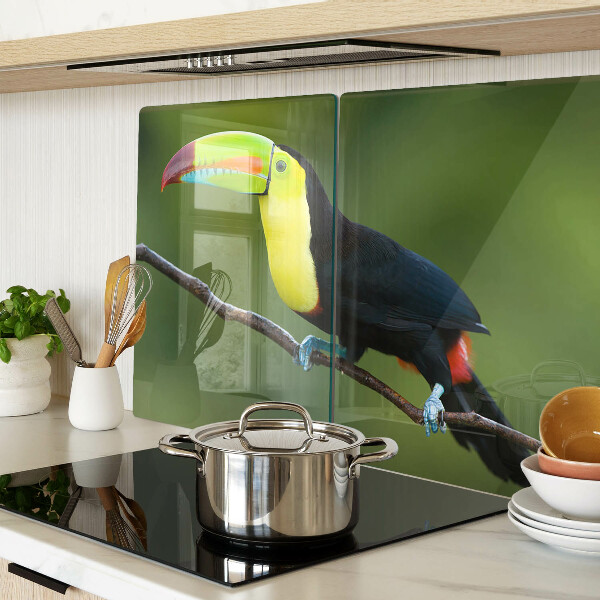 Snijplanken glas Toekan op een tak