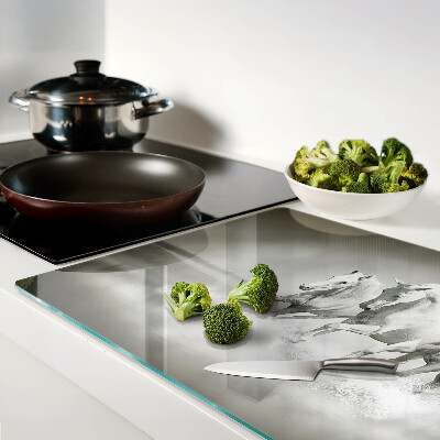 Glazen snijplanken Paarden in het water